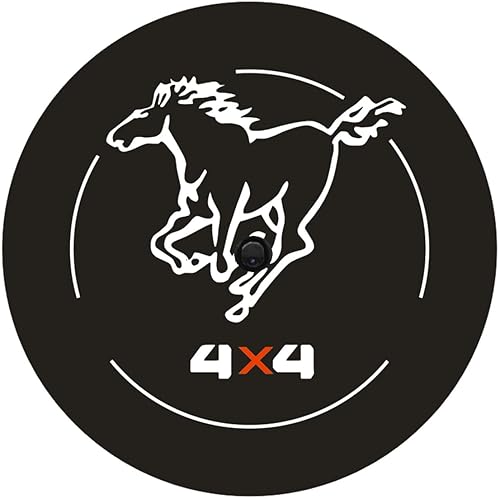 Funda para neumático de repuesto para Ford Bronco con orificio para cámara, cubierta de rueda de repuesto con orificio para cámara trasera,