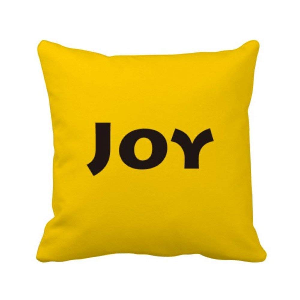 Housse de coussin Joy Word pour relooker un canapé usé facilement
