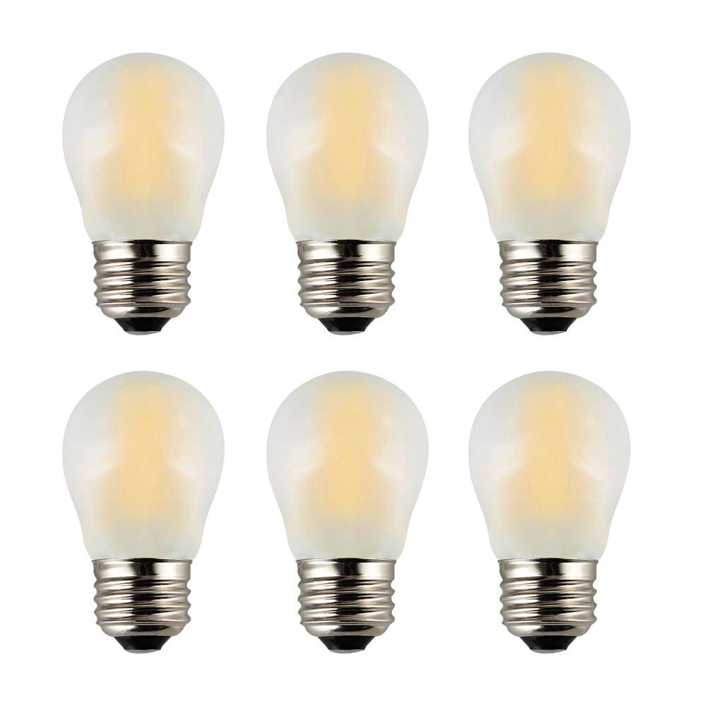 OPALRAY A15 Mini Globe Bulb with LED Filament, 4W Dimmable, 40 Watts