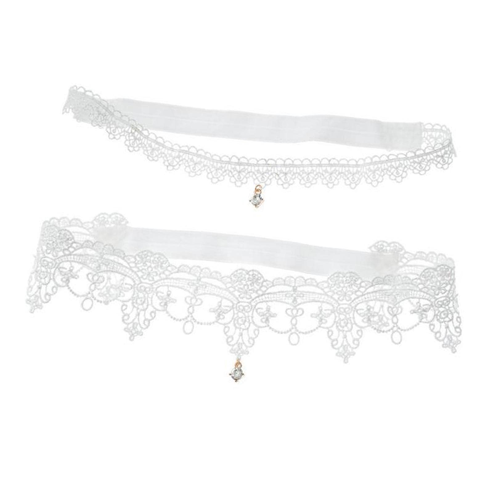 2pcs Wedding Garter Embroidery Floral Sexy Garters Women/Female/Bride White M'|Clothing, Shoes & Accessories | Womens Clothing | Intimates & Sleep | Garter Belts'|Garter Belts'-image-17