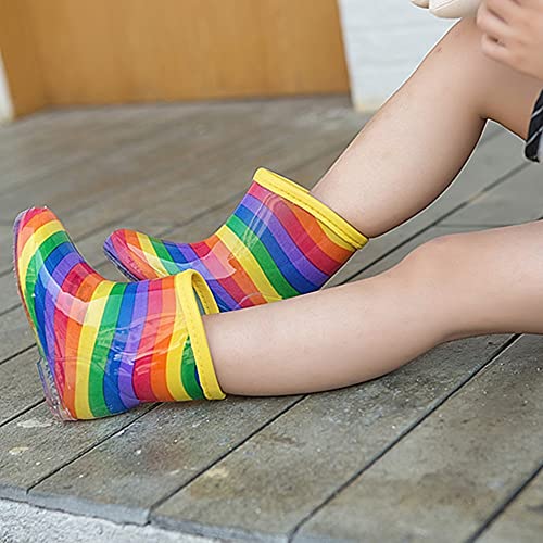 Cicano Bambini Stivali da Pioggia Cartoon Rainbow