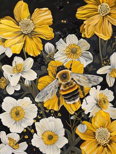 Peinture diamant adulte abeilles pour sublimer votre salon avec un loisir créatif