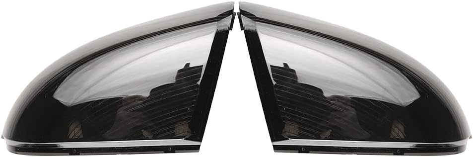 Sequential LED Side Mirror Turn Signal Light and Housing Driver& Passenger Side Compatible With Dodge Ram 2009-2014 1500 2010-2014 2500 with Smoked Lens Cover (2PCS), DGLSD-US-HS