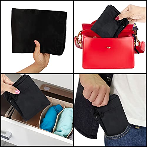 Belle Vous Zwarte Trekkoord Gymtassen (12 Pak) – 42 x 35 cm – School Sport Rugzakken voor Opslag, Reizen en Zwemmen – Unisex Tote voor Heren, Dames, Volwassenen en Kinderen - Image 6