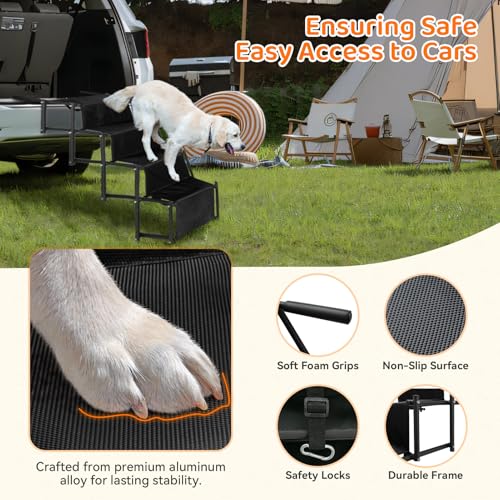 YYW Escadas Dobráveis Para Cães Para Carro, Rampas Portáteis Para Cães Com Superfície Antiderrapante