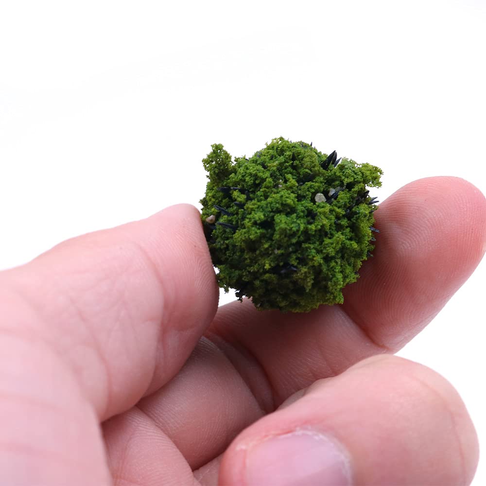 40 PCS Cespugli di Alberi in Miniatura Gruppi di Vegetazione Arbusti Ferrovia Erba Artificiale per Il Modello di Treno Tavolo di Sabbia Terreno di Gioco
