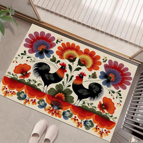 Paillasson absorbant antidérapant pour chiens et entrée propre beige 60x90cm