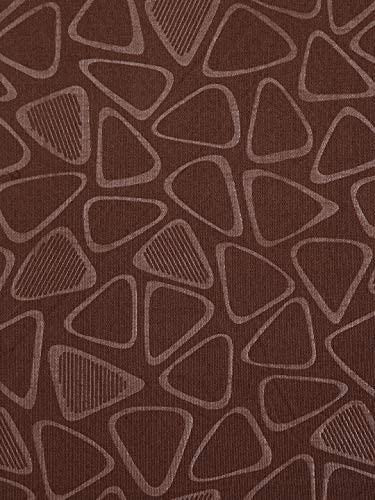 Image of Cortina Polyester Spandex Dining Chair Cover, Stretchable & Washable Slipcover, Emboss Design, Brown (Set of 4)