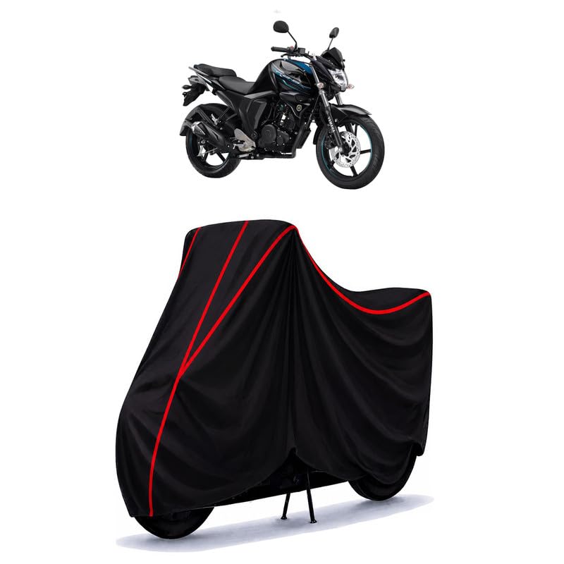 Image of Fazer-v2-F Water Resistant Bike Cover for All Motorcycles & Rain | Heavy Duty Taffeta Fabric | UV Protection, Dustproof, Scratchproof | All Weather Two Wheeler Body Cover with Elastic Bottom