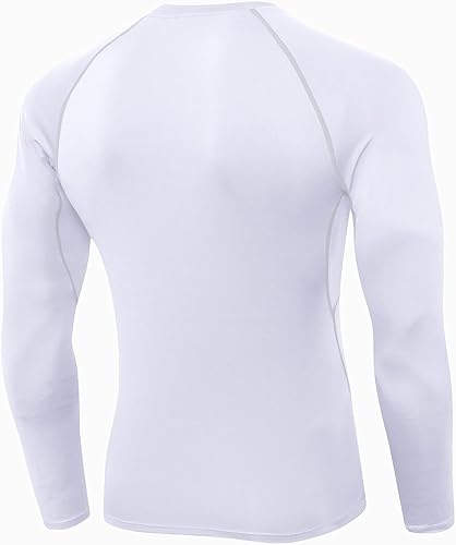 Miniatura 3 de Camisa de gimnasio de manga larga para hombre, ajuste seco, atlético, para correr, ajuste muscular, camiseta atlética de manga raglán