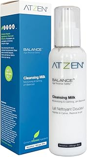 ATZEN Limpiador facial de leche limpiadora na...