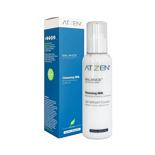 ATZEN Limpiador facial limpio y eficaz con leche limpiadora natural con aloe y decil glucósido de 68 onzas líquidas  68fl oz disponible en Yaxa Colombia
