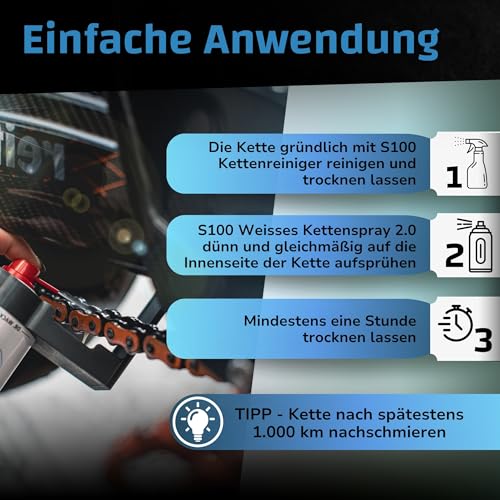 DR. WACK - Weißes Kettenspray 100 ml - Motorrad Kettenschmierstoff – Ansicht 4