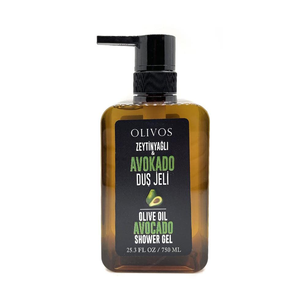 OLIVOS Duschgel Mit Olivenöl & Avocado – 750 Ml, 98-99% Natürlich, Vegan, Ohne Parabene & Sulfate