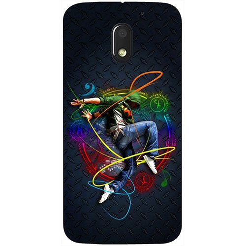 CasotecBasic Case for Motorola Moto E (3rd gen) (Plastic_Multicolor)