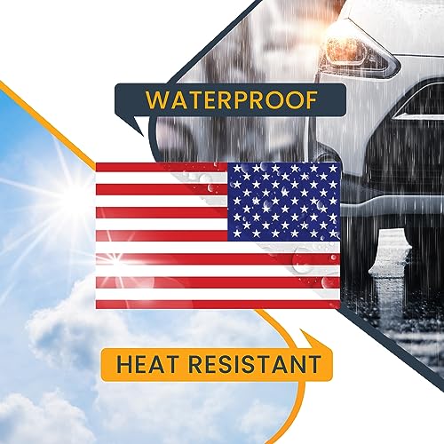 Image of Magnet Me Up American Flag and Reversed American Flag Magnet Decals, Opposing 2 Pack, 3x5 Inches, Heavy Duty Automotive Magnet for Car, Truck, SUV or Any Other Magnetic Surface