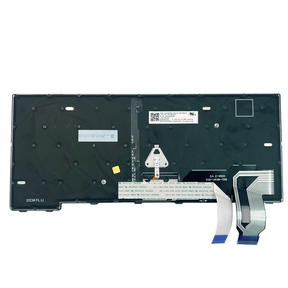 Teclado Español Retroiluminado para Lenovo ThinkPad T14s Gen 3, T14s Gen 4, ThinkPad P14s Gen 3, P14s Gen 4, ThinkPad L14 Gen 3, L14 Gen 4, Retroiluminación Español ISO