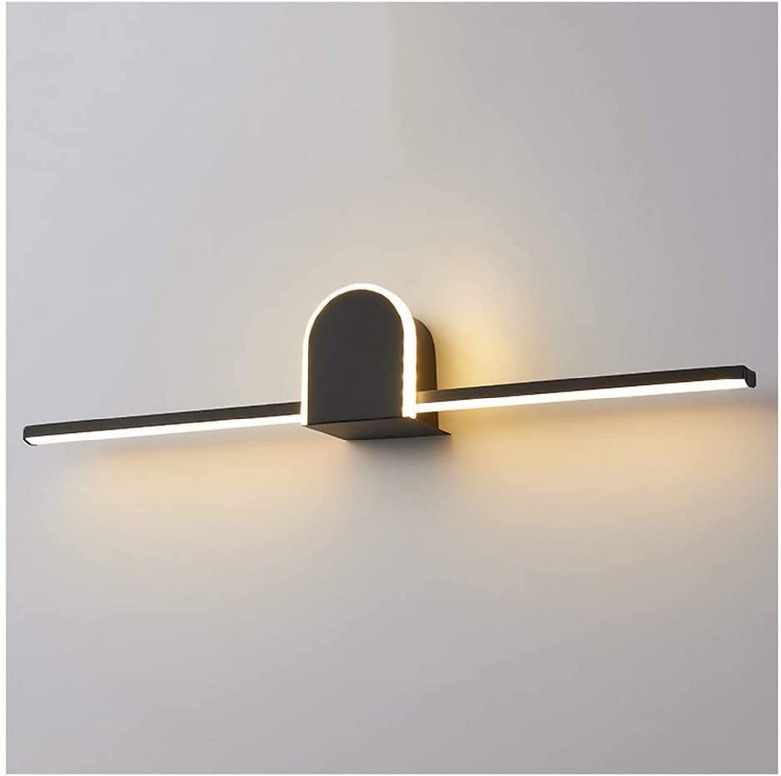 Miroir lumineux de salle de bain LED en fer et acrylique pour une coiffeuse d'hôtel