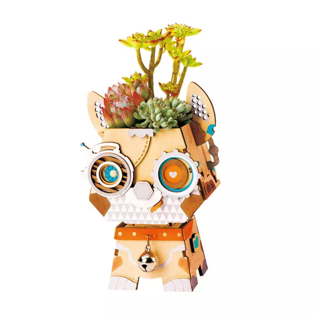 NESTA TOYS DIY Puppy Flower Pot 3D Wooden Puzzle (58 Pcs) for Kids Adults | Gift for Home Decor (B0BNNHMK88) Amazon Price History, Amazon Price Tracker