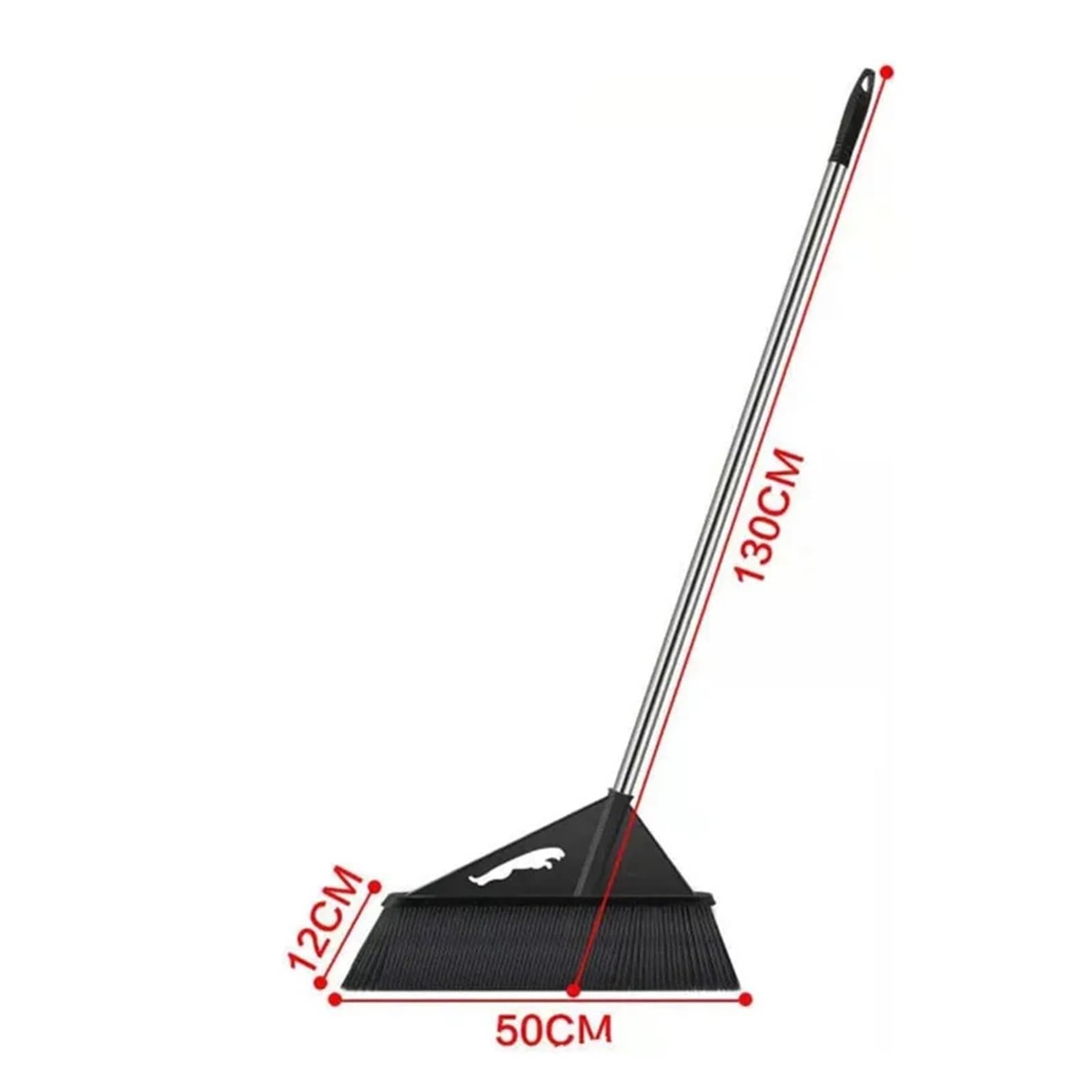 Escoba de Exterior de 50 cm, Herramienta de Limpieza doméstica, saneamiento, almacén, fábrica, jardín, Patio, Escoba de cerdas duras Que Ahorra Trabajo.