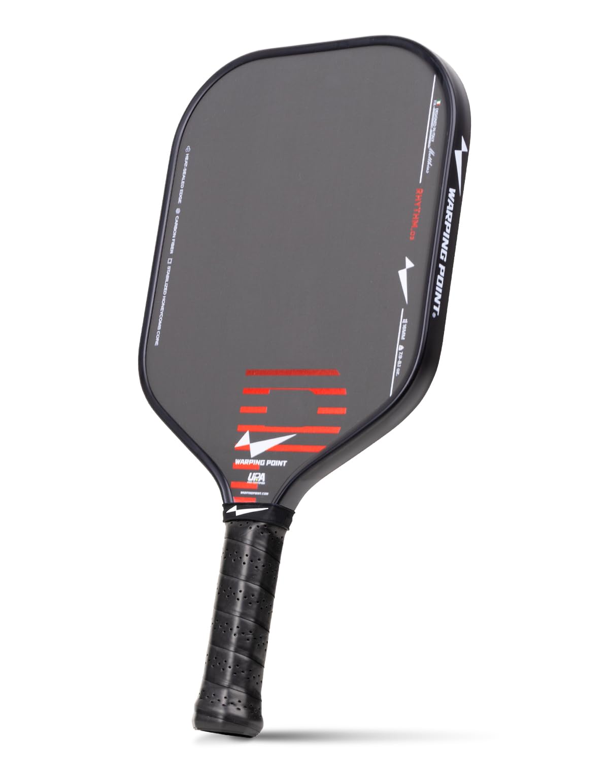 Warping Point Rhythm Carbon Fiber Pickleball Paddle, UPA-A Approved, Thermoformed 16MM Pickle Ball Paddle, MaxCell Honeycomb Core, Design for Precision Control & Consistent Power