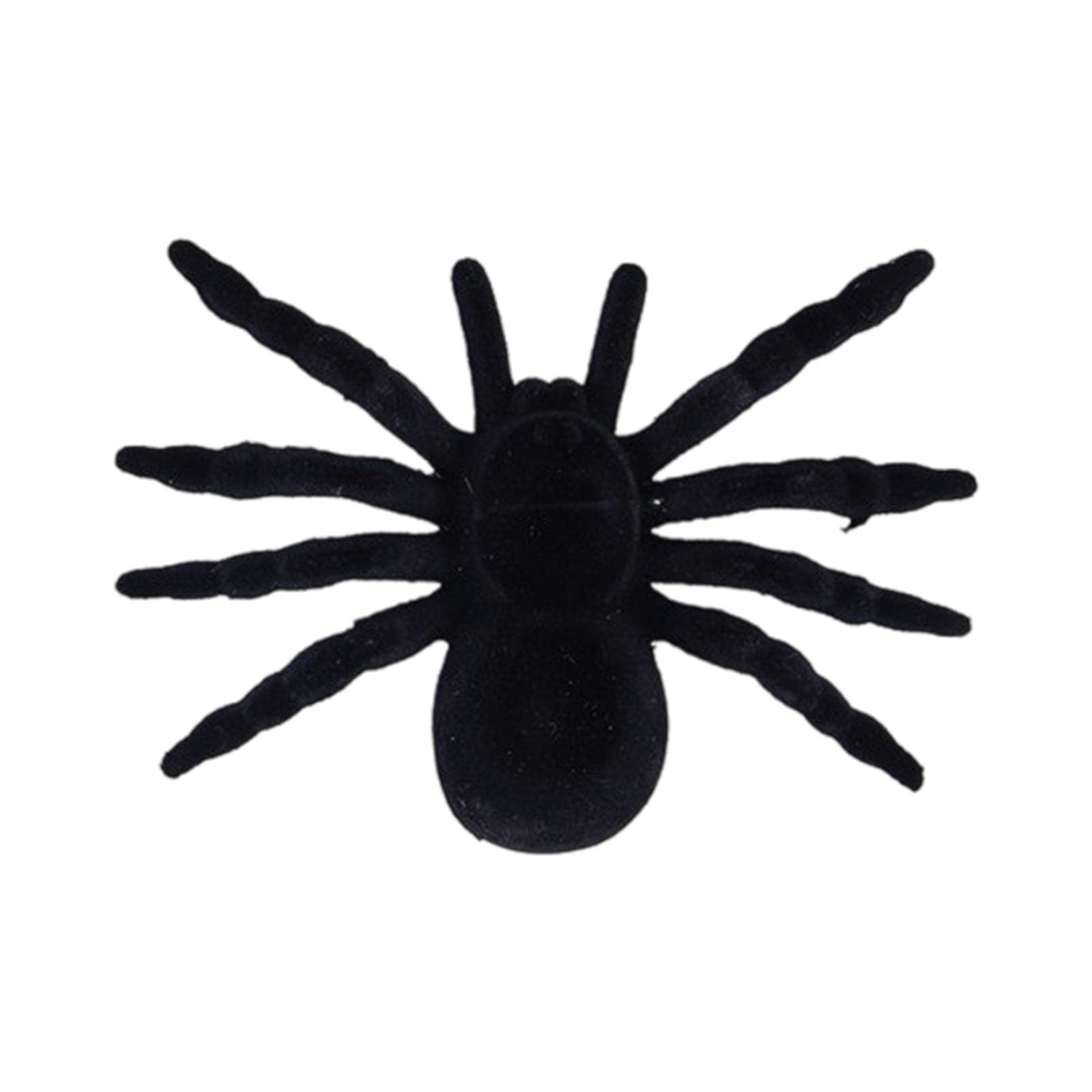 Whoasyst Flocking Halloween Spiders Set of 2/1 Eerie Crawly Decor Realistic Spiders Decorations for Party Supplies Eerie Party Supplies