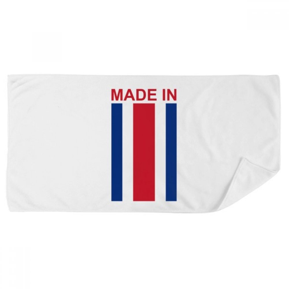 Serviette de bain Costa Rica multicolore de 35x70cm en tissu doux