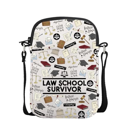 Sac à bandoulière pour avocat et juriste en toile noire robuste