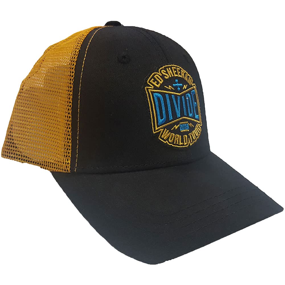 Ed Sheeran Men's Black, White Baseball Cap 2019 Divide World Tour Official Black Unisex