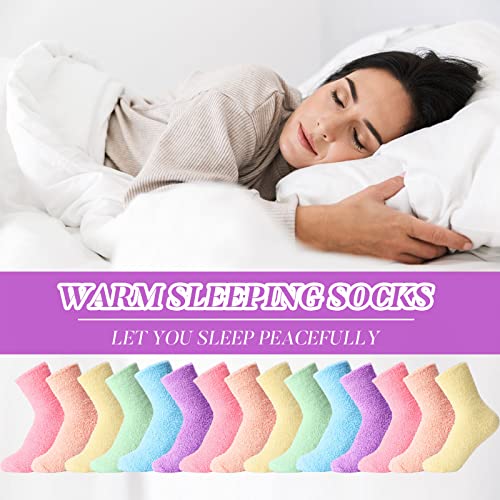 Image of Handepo 60 Pairs Women Fuzzy Socks Bulk