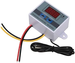 Digital Temperature Controller, XH-W3001 Digital Temperature Controller Thermostat Switch, Thermostat Switch with Waterproof Sensor Probe(24V/240W)