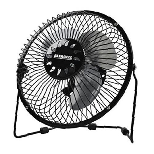 Mini Ventilador Mesa USB Notebook Potente Ultra Silencioso Pequeno Portátil Circulação Ar Ventilação (Preto)
