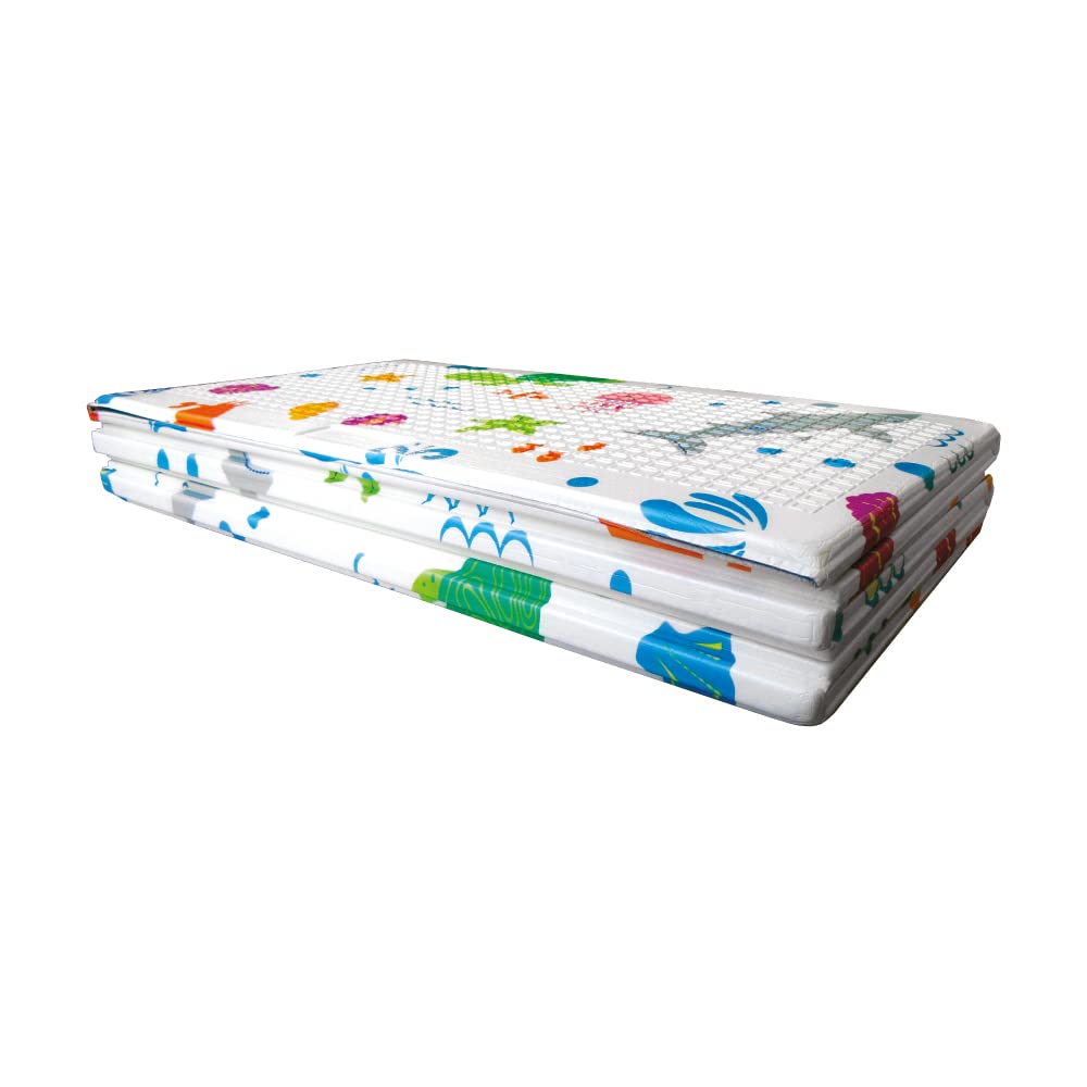 Tappeto Gioco Bambini Pieghevole Multicolore Madmat Oceano 120 x 90 cm