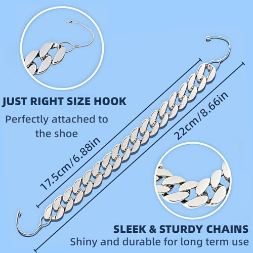 Image of Bling Shoe Chains For Adults Women Men Teens Girls Boys, Rhinestone Chain Shoe Charms For Clog Sandals,Shoe Decoration Accessories For Birthday Gifts Party Favors