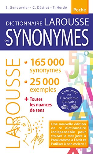 Télécharger Dictionnaire des synonymes Poche Francais PDF