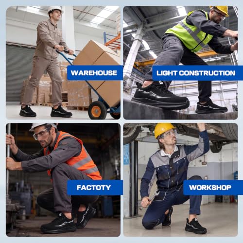 Image of Steel Toe Shoes for Men Lightweight Work Shoes Safety Sneakers