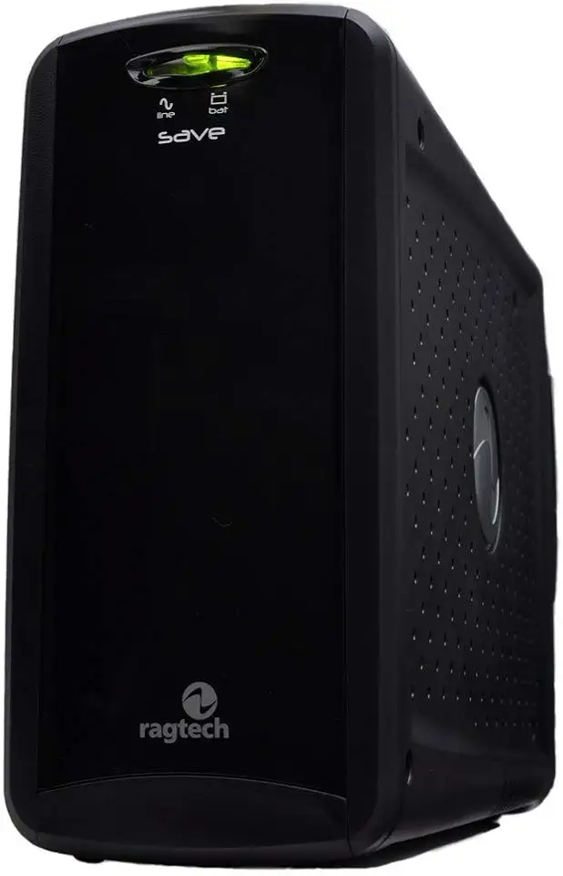 RAGTECH – Nobreak New Save Home NSH 600 – 600VA/300W – 1 bateria 12V/5Ah – Bivolt – 6 tomadas – Modelo 4125