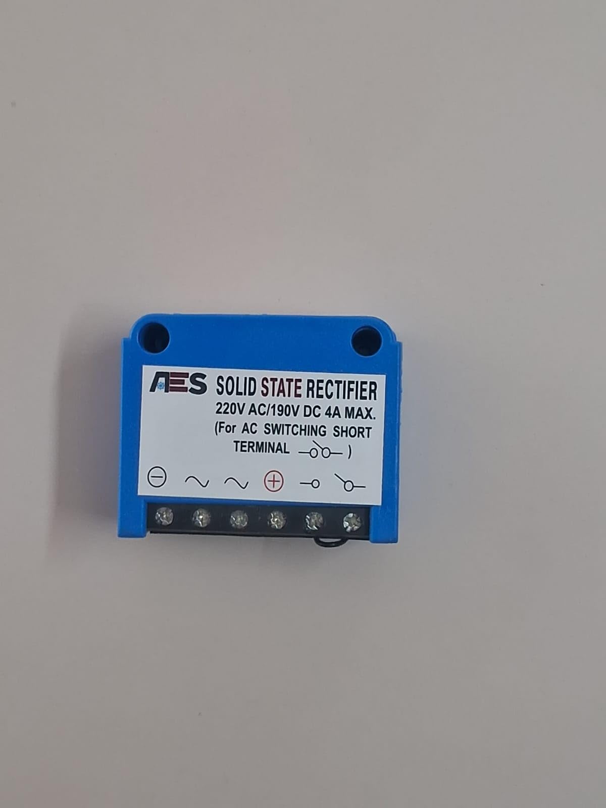 AES Solid State Rectifier 4AMP| Converts 220V AC to 190V DC 4AMP | Rating: 190V DC-4 AMP |Plug and Play||Compatible with (UHD-MODLE) (45X55X25 mm, Current Rating: 4 AMP)