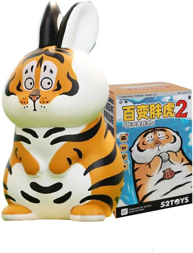Aven Rabbit Tiger Can Be Anything Series 2 Series Blind Box Action Figures Mystery Box Cute Random Toys Birthday Gifts Christmas Collectible Toy for Desktop Ornaments, 1PC