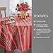 Elrene Home Fashions Shimmering Plaid Holiday Fabric Tablecloth, 60