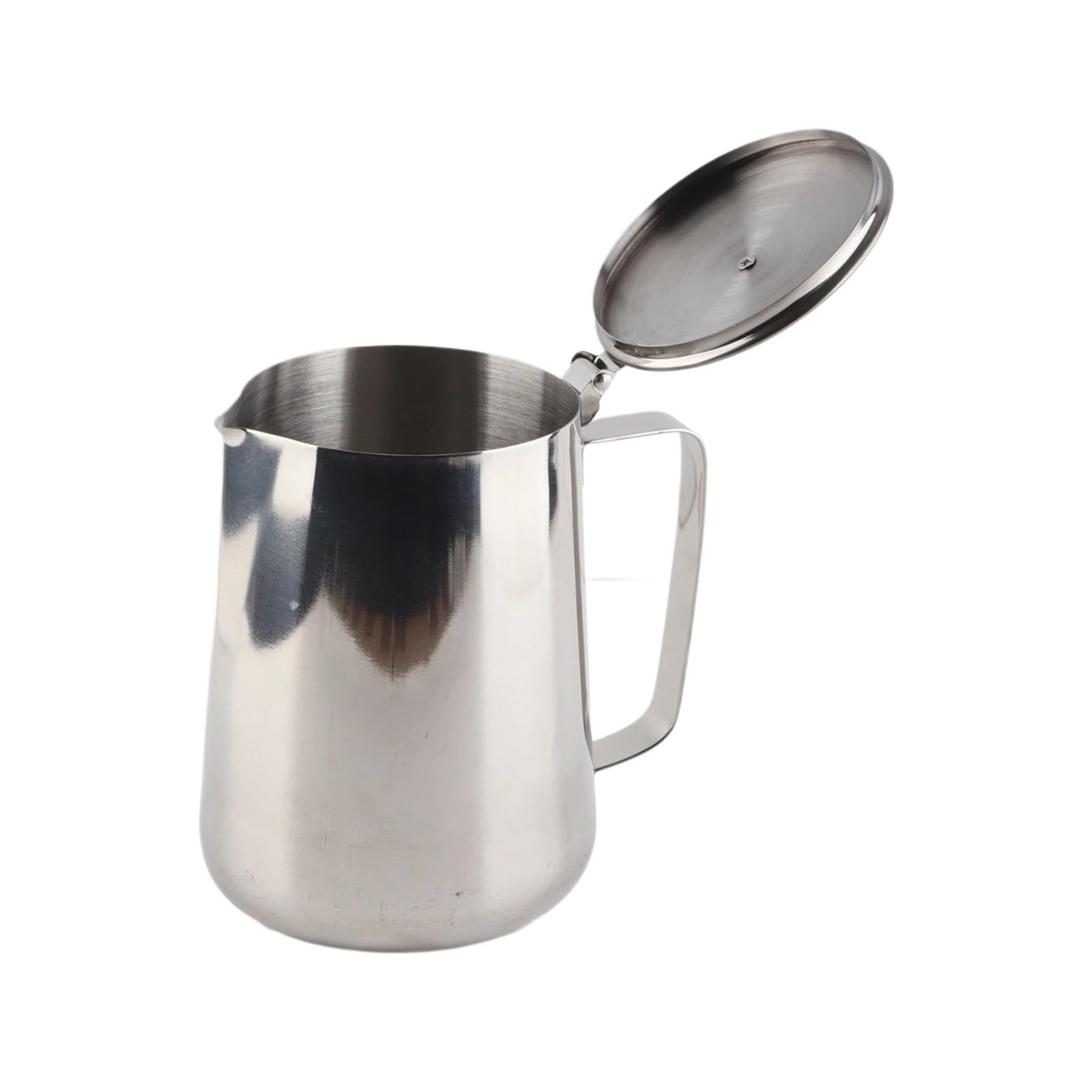 Jarra for espumar leche, taza de café acero inoxidable, jarra con tapa for Latte(350ml)