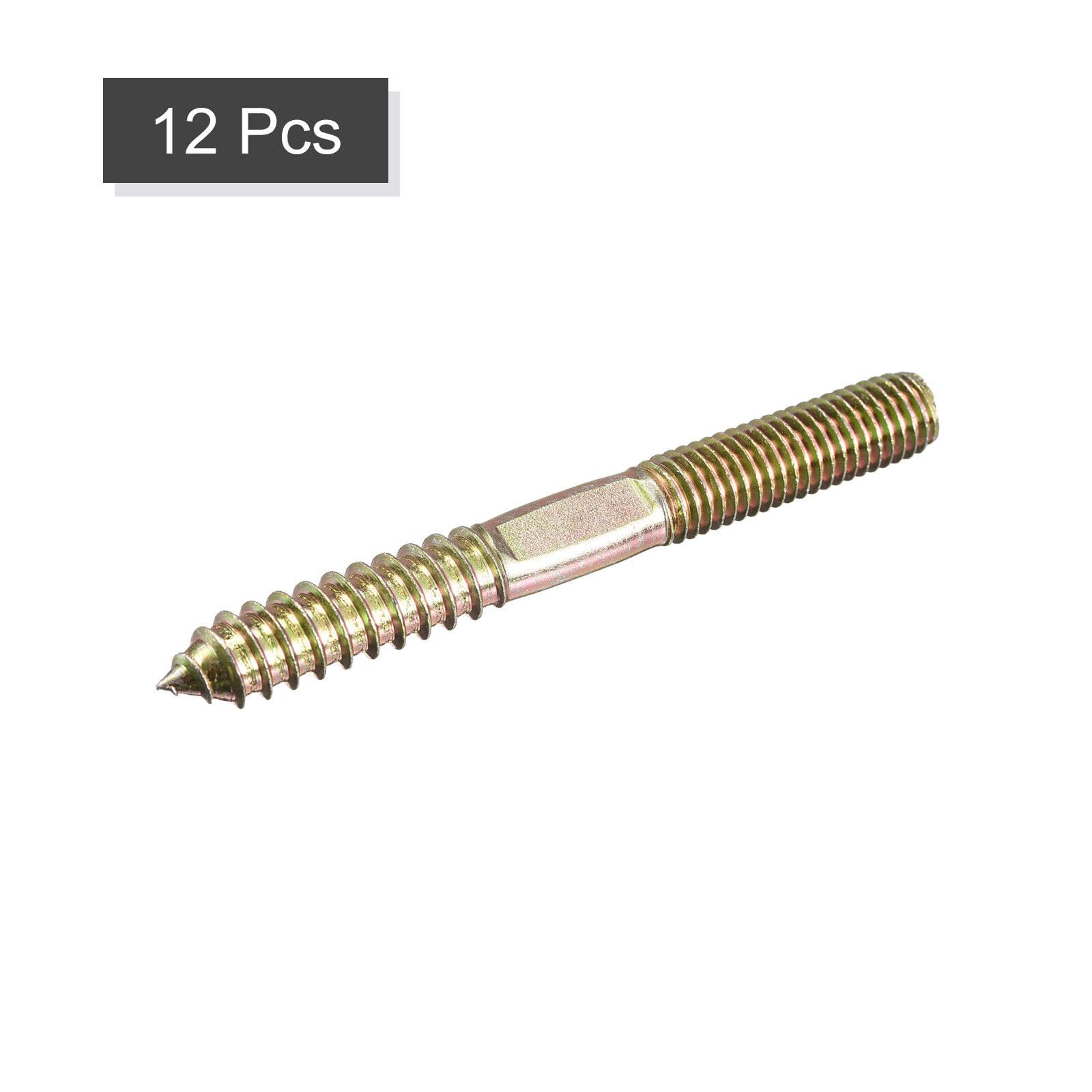 Tool Parts and Accessories M10x90mm Hanger Bolts 12pcs Double Head Thread Dowel Screws (#CN-140824-06253)