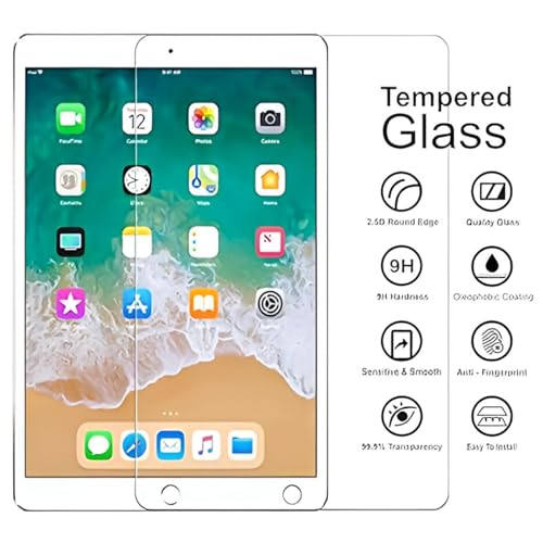 Image of iPad 5th Gen / 6th Gen (9.7 inch) Tempered Glass | Screen Protector Clear Tempered Glass for iPad Tab 9.7 inch 5th (2017) / 6th Generation (2018)