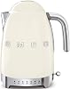 Smeg KLF04CRUK 1.7Ltr Variable Temperature Controlled Kettle and TSF03CRUK 4 Slice Toaster in Retro Cream