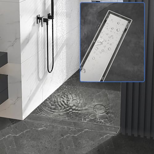 Caniveau de douche à drainage rapide avec bloqueur d'odeurs et siphon 360 - 3