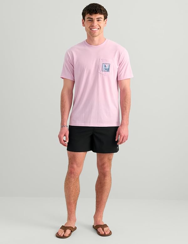 HUK Mens Short Sleeve Performance Tee, Fishing T-Shirt for Men, Rising Huk - Oleander, 3X-Large by HUK - Used condition - Image 3