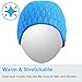 Qshell Bluetooth Beanie, Washable Music Hat Cap with Wireless Stereo Over Ear Headphone Headset Earphone Speaker Microphone Hands Free Compatible with iPhone Ipad Samsung Android Cell Phones - Blue