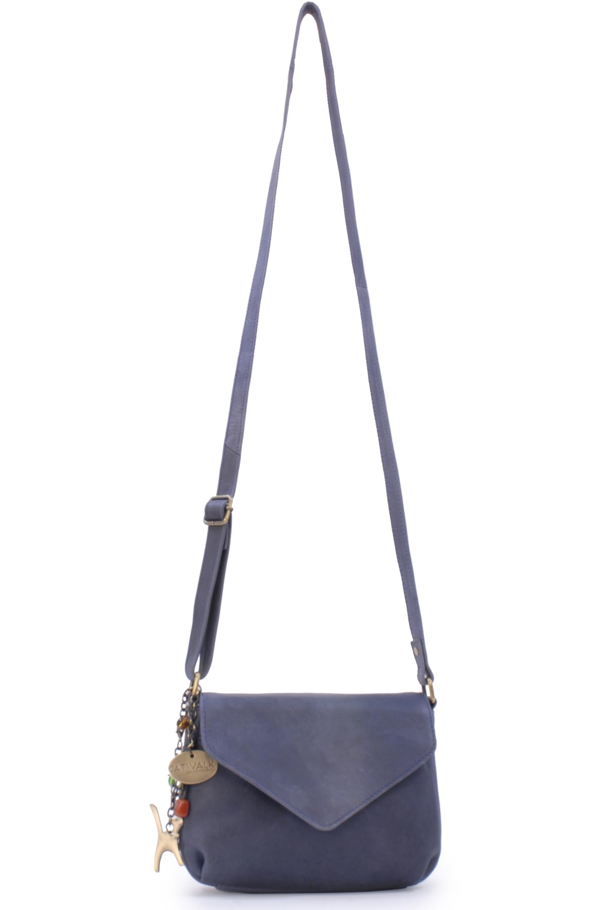 Catwalk Collection Handbags - Bandolera Pequeño de Piel - Bolso Cruzado de Mujer - Bolso de Mano con Correa Ajustable - Erin