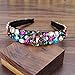 Produktbild 45Mm Breite Vollkristall Königin Tiara Stirnband Diamante Hochzeit Kopfschmuck Strass Frauen gepolstert Haarband Brautschmuck 30mm width colorful