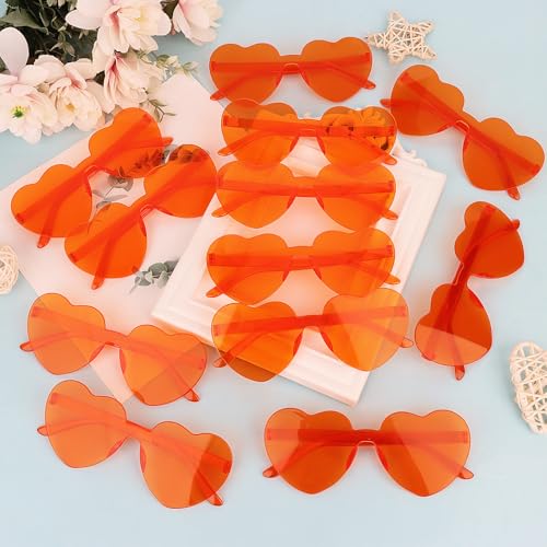 Image of Heart Sunglasses 12 /18 /24 Pcs Heart Shaped Glasses for Women Cute Funny Party Glasses Party Favors Accessories
